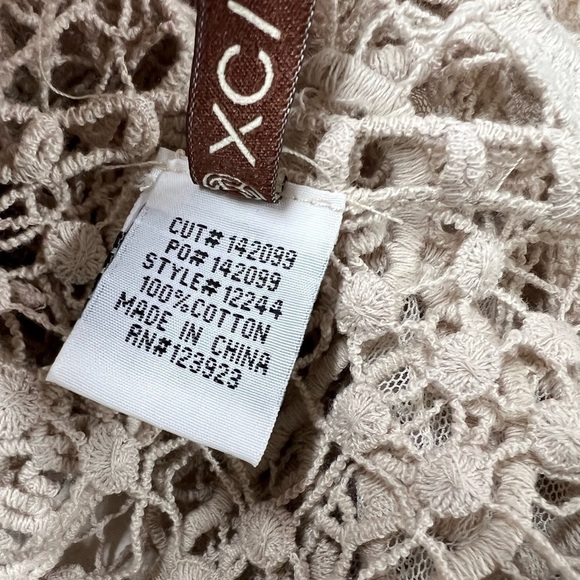 XCVI Crochet Floral Cardigan Cream 2 - Picture 9 of 9